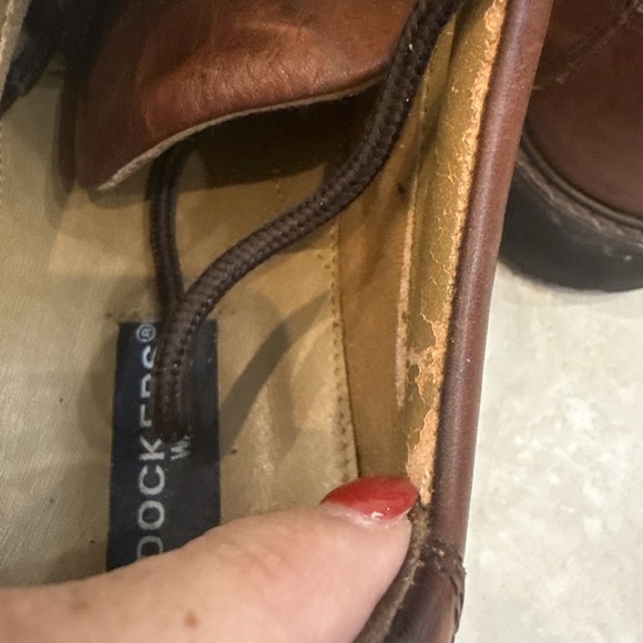 Dockers Waterproof Stain Defender Men's Brown Leather Shoe Sz 11 M Casual Work - Picture 6 of 10